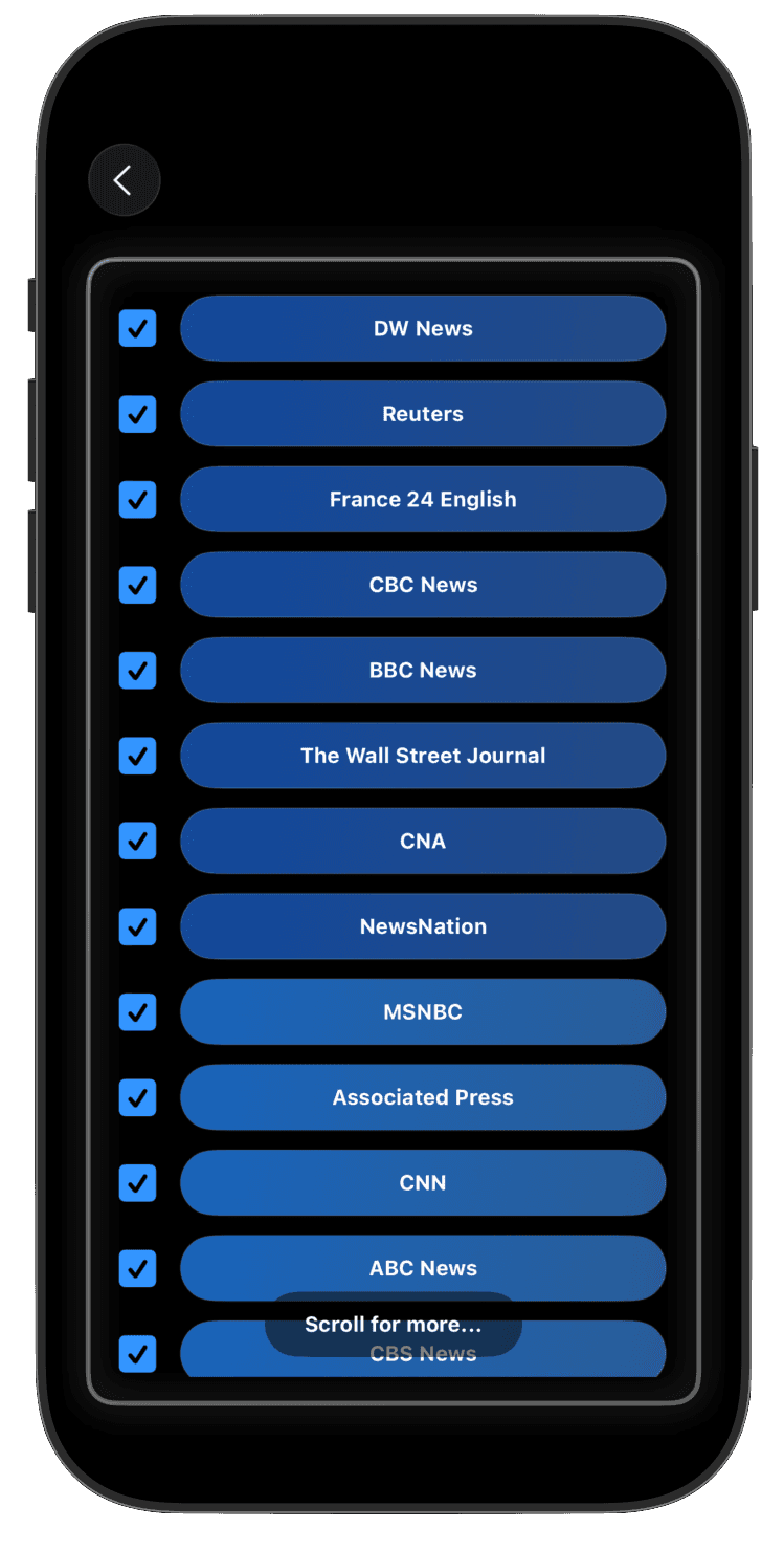 X•News iPhone Screenshot 2