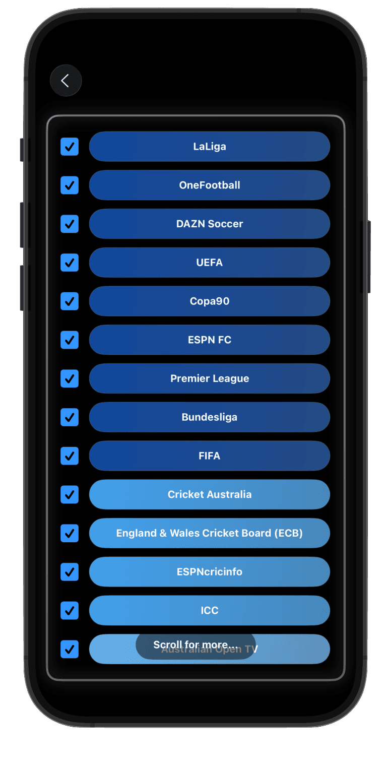 X•Sports iPhone Screenshot 3
